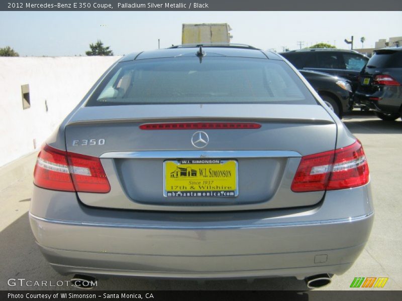 Palladium Silver Metallic / Black 2012 Mercedes-Benz E 350 Coupe