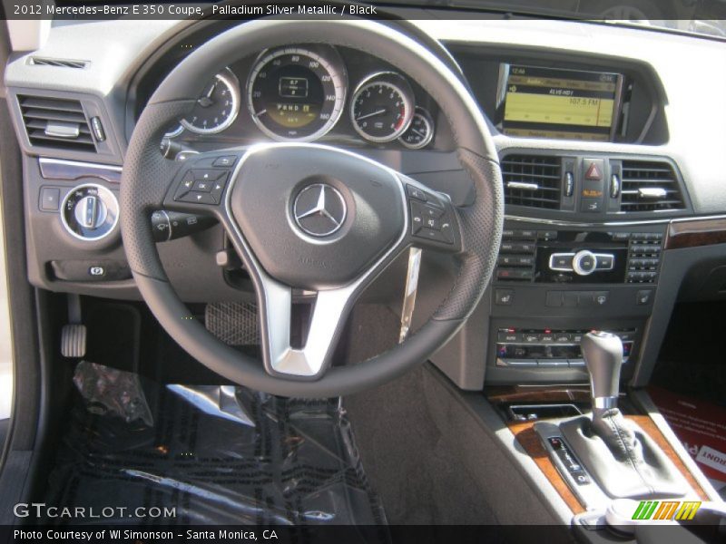 Palladium Silver Metallic / Black 2012 Mercedes-Benz E 350 Coupe