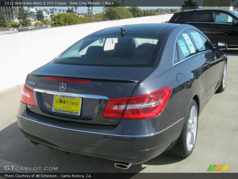 Steel Grey Metallic / Black 2012 Mercedes-Benz E 350 Coupe