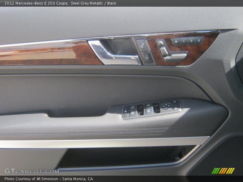 Steel Grey Metallic / Black 2012 Mercedes-Benz E 350 Coupe