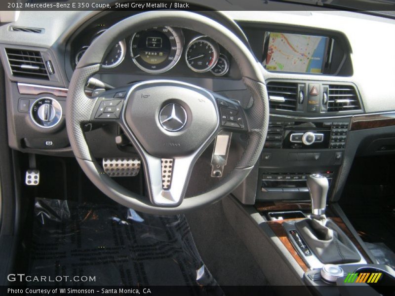 Steel Grey Metallic / Black 2012 Mercedes-Benz E 350 Coupe