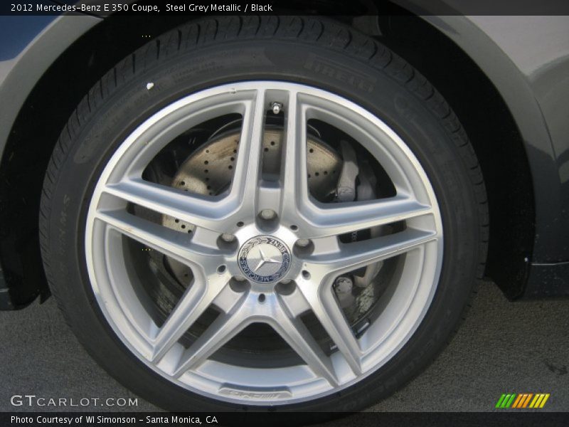 Steel Grey Metallic / Black 2012 Mercedes-Benz E 350 Coupe