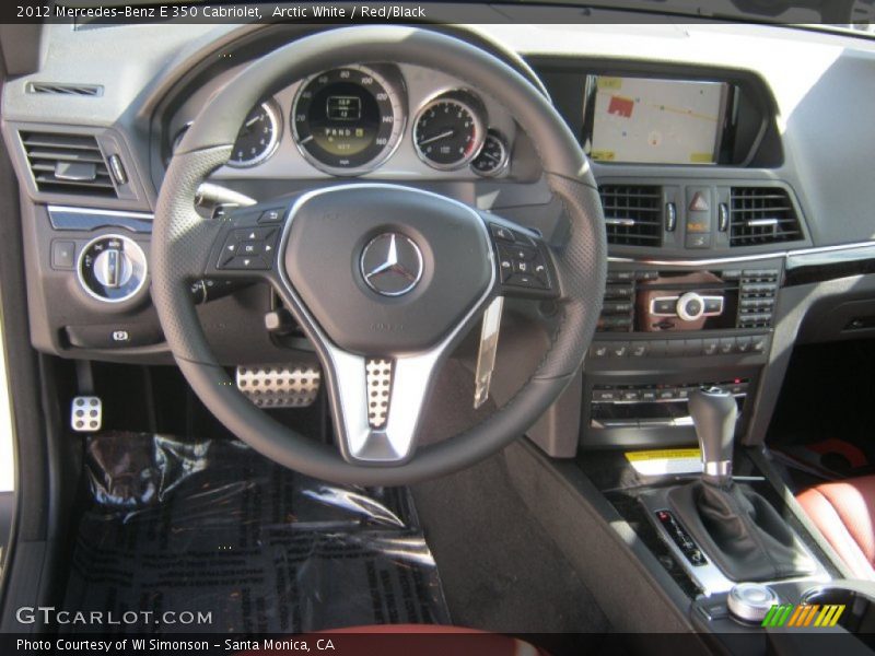 Arctic White / Red/Black 2012 Mercedes-Benz E 350 Cabriolet
