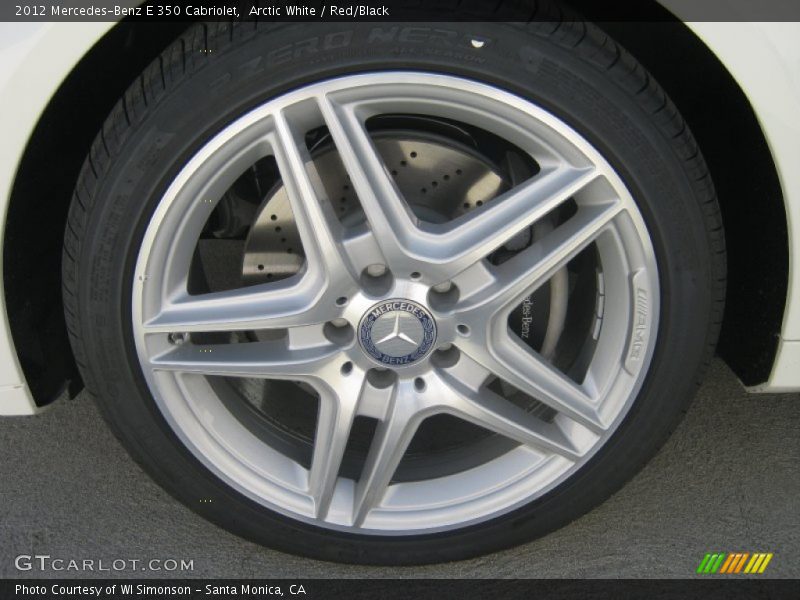 Arctic White / Red/Black 2012 Mercedes-Benz E 350 Cabriolet
