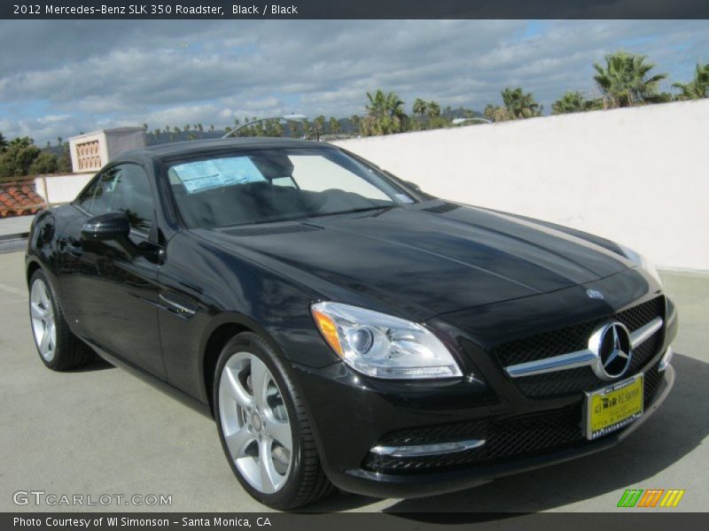 Black / Black 2012 Mercedes-Benz SLK 350 Roadster
