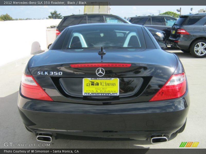 Black / Black 2012 Mercedes-Benz SLK 350 Roadster