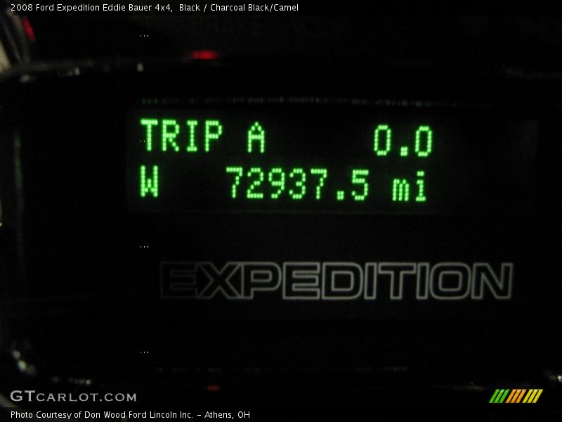 Black / Charcoal Black/Camel 2008 Ford Expedition Eddie Bauer 4x4