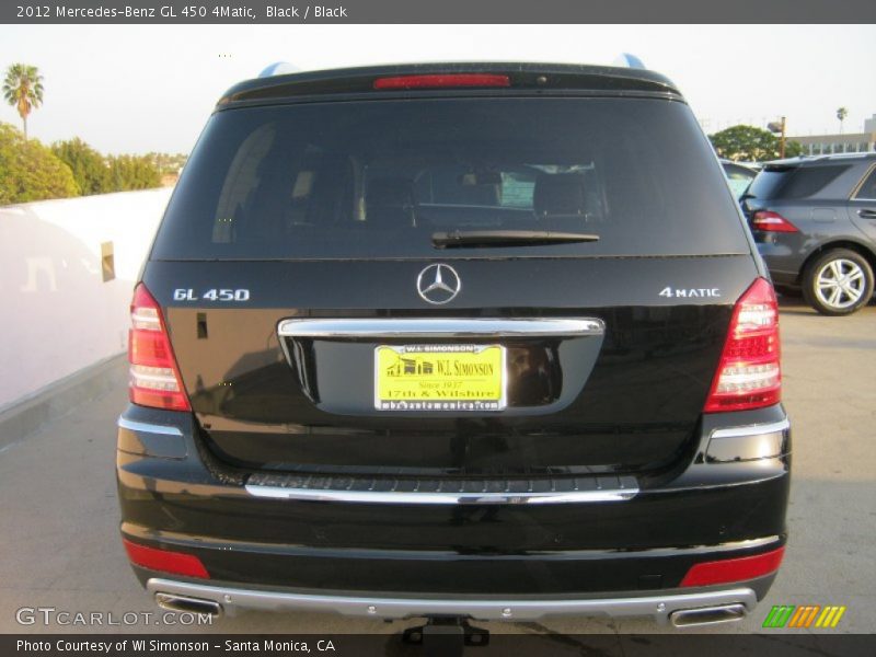 Black / Black 2012 Mercedes-Benz GL 450 4Matic