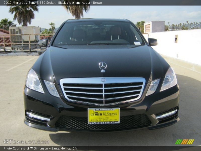 Black / designo Auburn Brown 2012 Mercedes-Benz E 350 Sedan