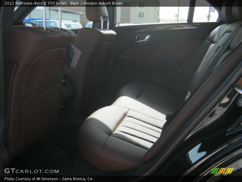 Black / designo Auburn Brown 2012 Mercedes-Benz E 350 Sedan