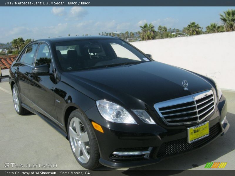 Black / Black 2012 Mercedes-Benz E 350 Sedan