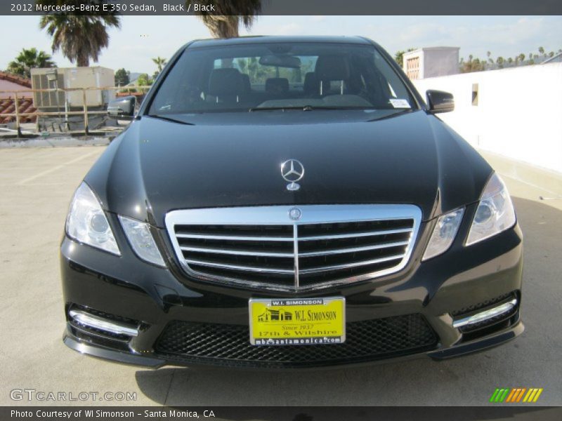 Black / Black 2012 Mercedes-Benz E 350 Sedan