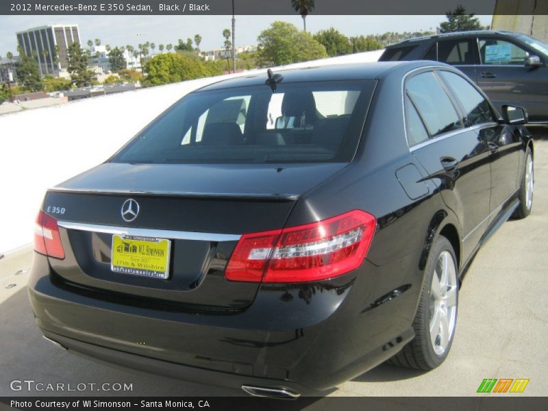 Black / Black 2012 Mercedes-Benz E 350 Sedan