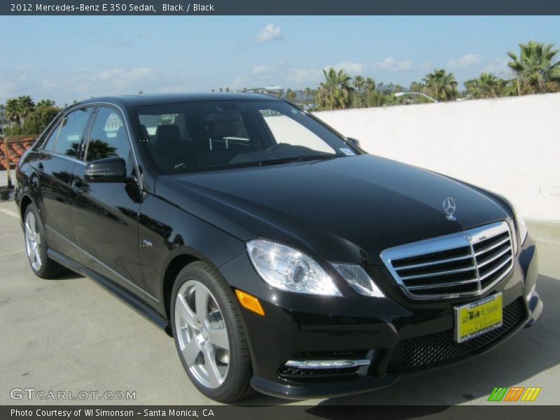 Black / Black 2012 Mercedes-Benz E 350 Sedan