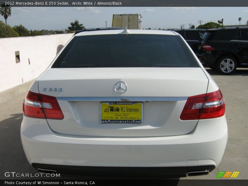 Arctic White / Almond/Black 2012 Mercedes-Benz E 350 Sedan