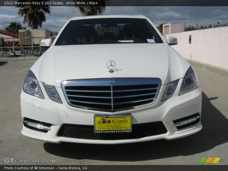 Arctic White / Black 2012 Mercedes-Benz E 350 Sedan