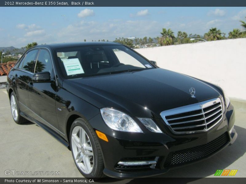 Black / Black 2012 Mercedes-Benz E 350 Sedan