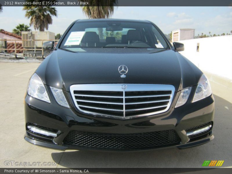 Black / Black 2012 Mercedes-Benz E 350 Sedan