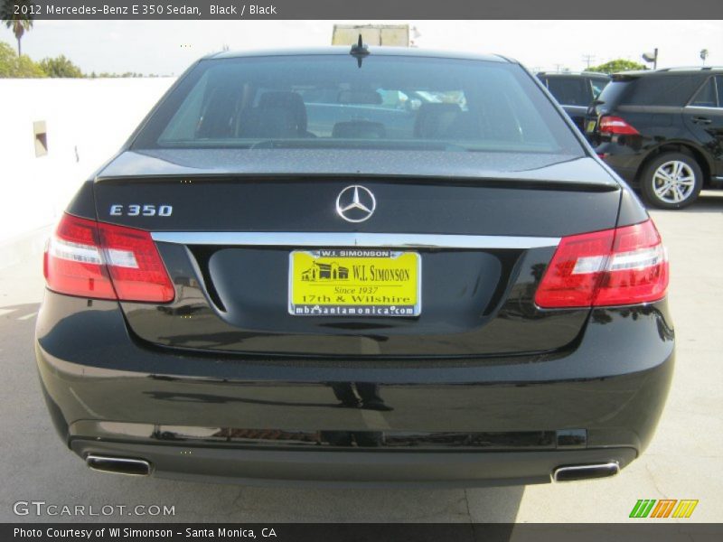 Black / Black 2012 Mercedes-Benz E 350 Sedan
