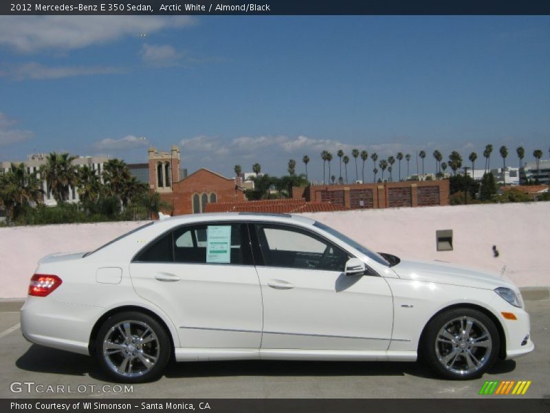 Arctic White / Almond/Black 2012 Mercedes-Benz E 350 Sedan