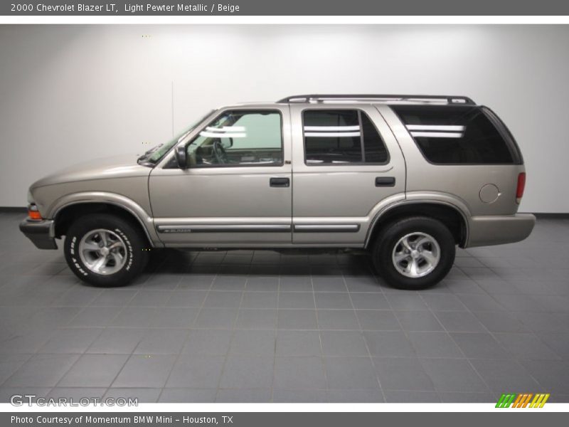 Light Pewter Metallic / Beige 2000 Chevrolet Blazer LT