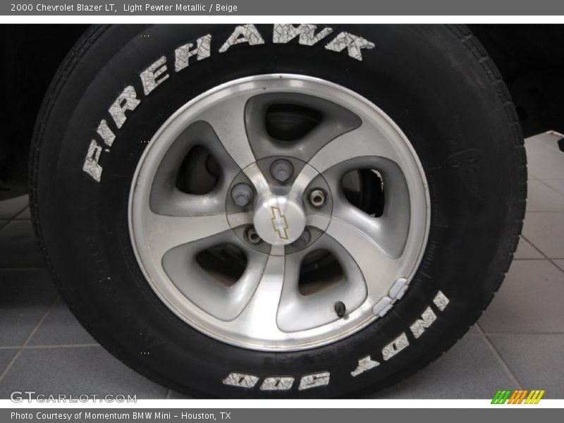 Light Pewter Metallic / Beige 2000 Chevrolet Blazer LT