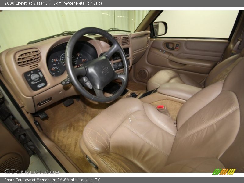 Light Pewter Metallic / Beige 2000 Chevrolet Blazer LT