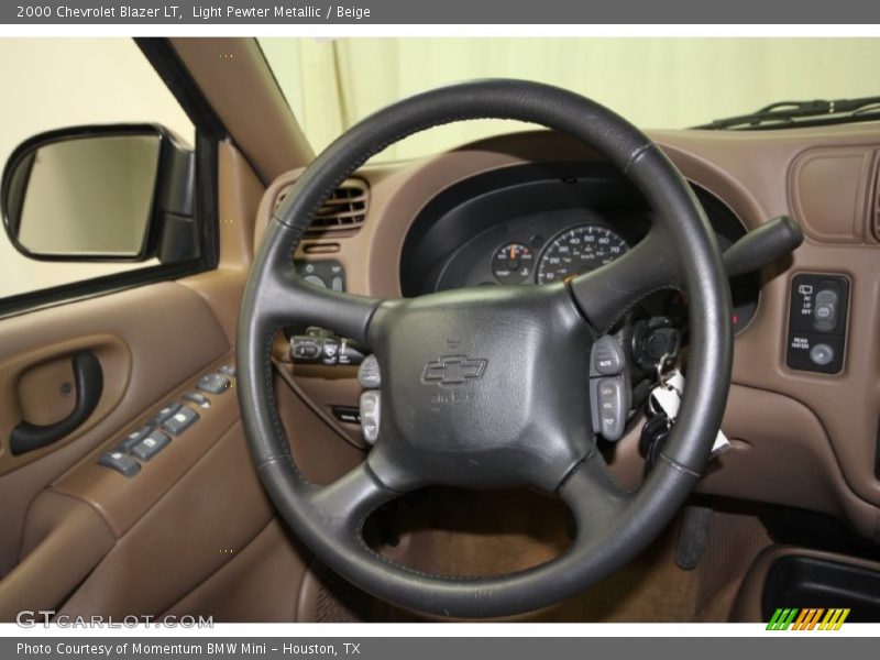 Light Pewter Metallic / Beige 2000 Chevrolet Blazer LT