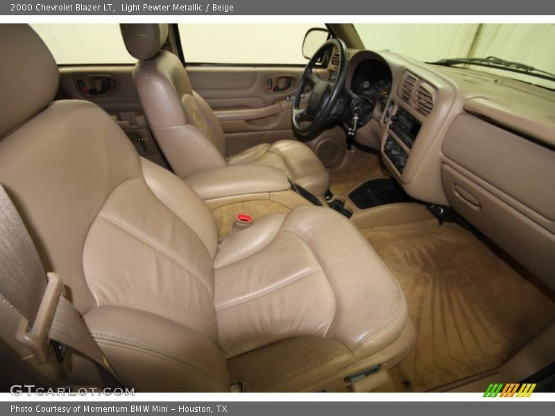 Light Pewter Metallic / Beige 2000 Chevrolet Blazer LT