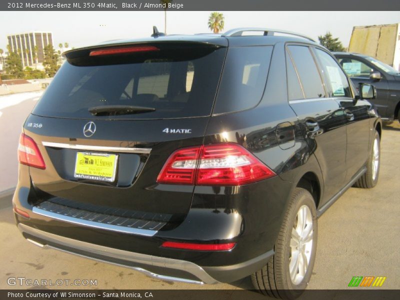 Black / Almond Beige 2012 Mercedes-Benz ML 350 4Matic