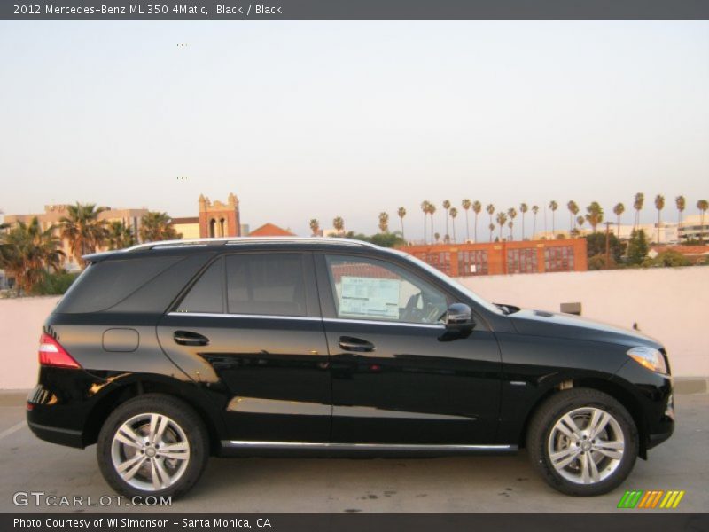 Black / Black 2012 Mercedes-Benz ML 350 4Matic