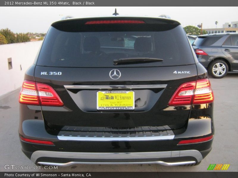 Black / Black 2012 Mercedes-Benz ML 350 4Matic