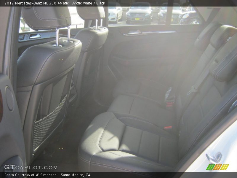 Arctic White / Black 2012 Mercedes-Benz ML 350 4Matic