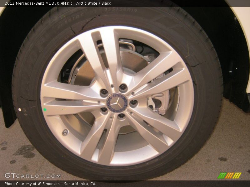 Arctic White / Black 2012 Mercedes-Benz ML 350 4Matic