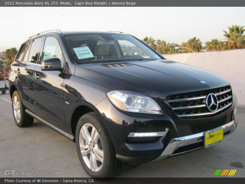 Capri Blue Metallic / Almond Beige 2012 Mercedes-Benz ML 350 4Matic