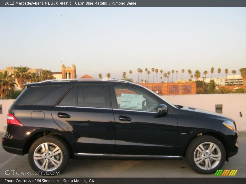 Capri Blue Metallic / Almond Beige 2012 Mercedes-Benz ML 350 4Matic