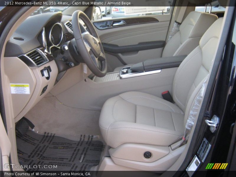Capri Blue Metallic / Almond Beige 2012 Mercedes-Benz ML 350 4Matic