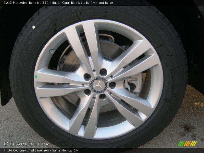 Capri Blue Metallic / Almond Beige 2012 Mercedes-Benz ML 350 4Matic