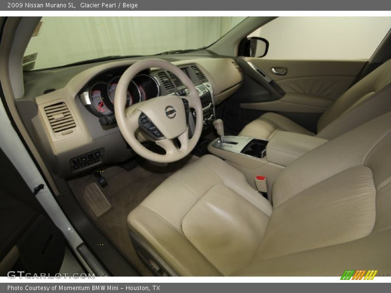 Glacier Pearl / Beige 2009 Nissan Murano SL