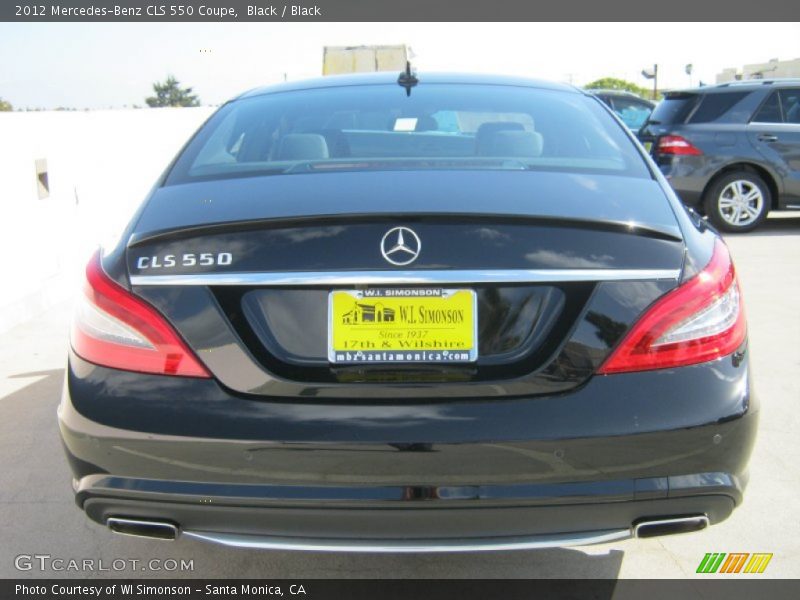 Black / Black 2012 Mercedes-Benz CLS 550 Coupe