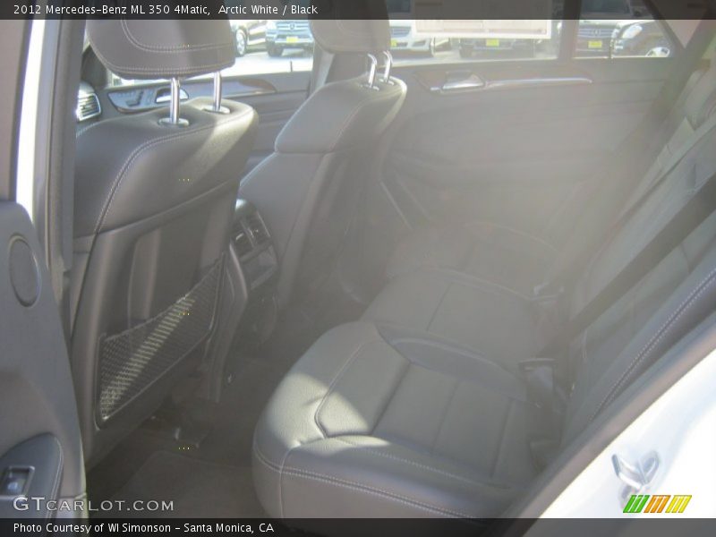 Arctic White / Black 2012 Mercedes-Benz ML 350 4Matic