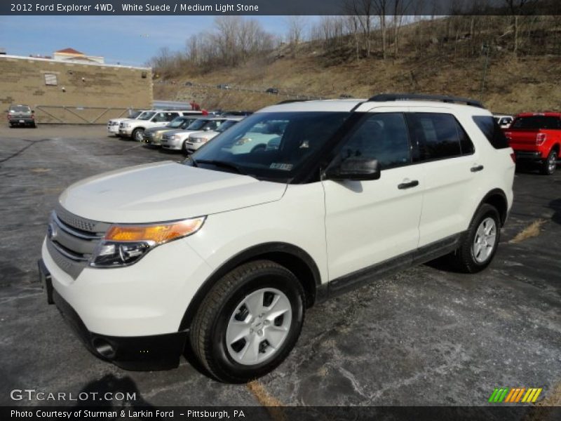 White Suede / Medium Light Stone 2012 Ford Explorer 4WD