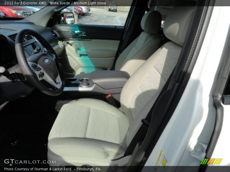 White Suede / Medium Light Stone 2012 Ford Explorer 4WD