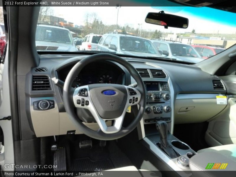 White Suede / Medium Light Stone 2012 Ford Explorer 4WD