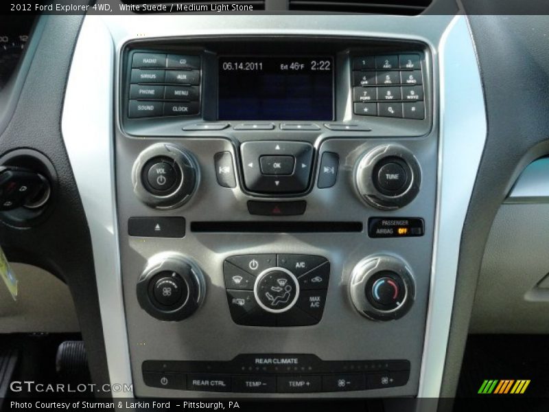 White Suede / Medium Light Stone 2012 Ford Explorer 4WD