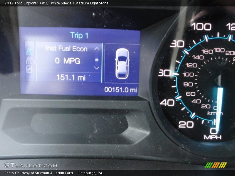 White Suede / Medium Light Stone 2012 Ford Explorer 4WD