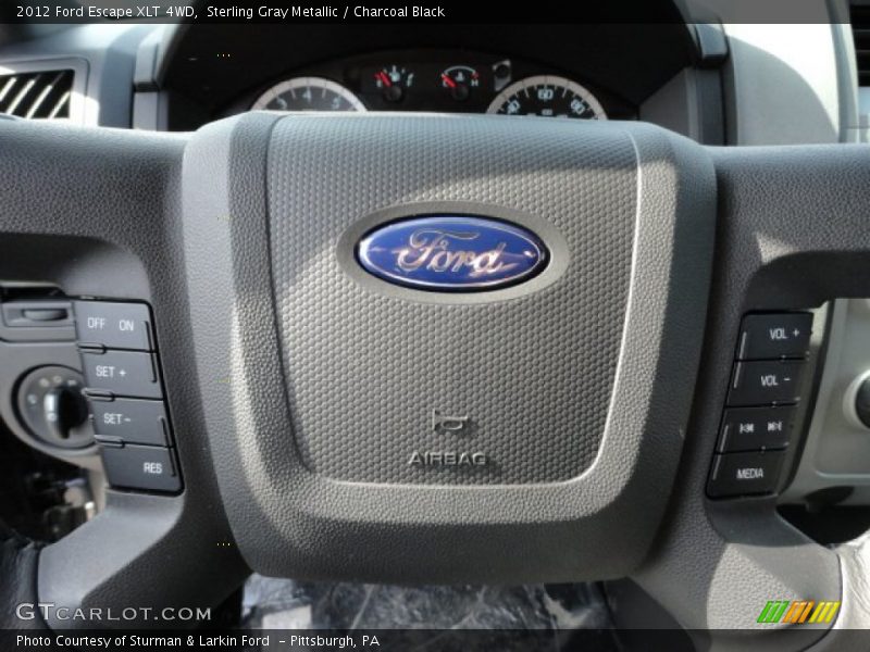 Sterling Gray Metallic / Charcoal Black 2012 Ford Escape XLT 4WD