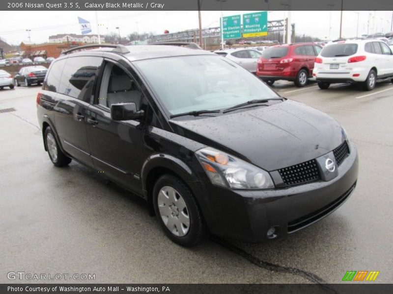 Galaxy Black Metallic / Gray 2006 Nissan Quest 3.5 S