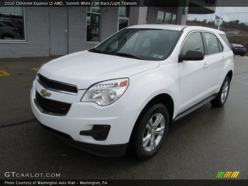 Summit White / Jet Black/Light Titanium 2010 Chevrolet Equinox LS AWD
