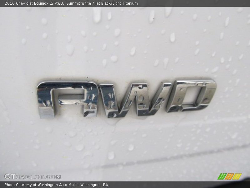 Summit White / Jet Black/Light Titanium 2010 Chevrolet Equinox LS AWD